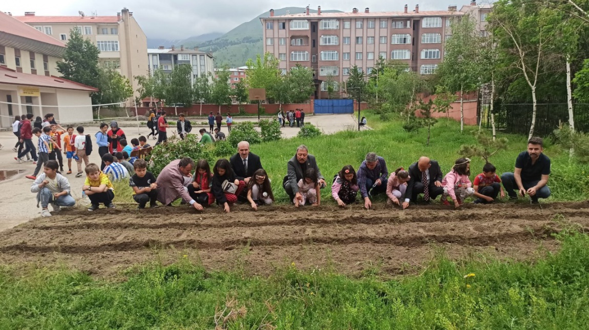 Yıldızkent Nafizbey Mesleki ve Teknik Anadolu Lisesi bahçesine öğretmen ve öğrencilerimiz tohum dikme etkinliği düzenledi